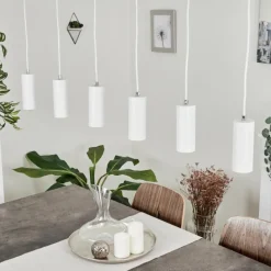 Luminaires Scandinaves-hofstein Suspension Javel Blanc, 6 lumières