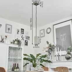 hofstein Suspension Javel Nickel mat, 1 lumière