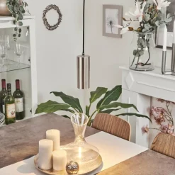 hofstein Suspension Javel Nickel mat, 1 lumière