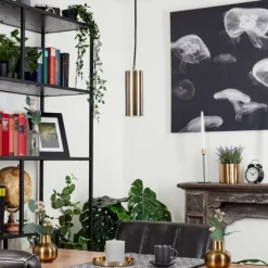 hofstein Suspension Javel Noir, 1 lumière