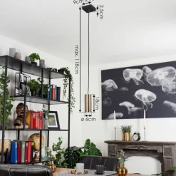 hofstein Suspension Javel Noir, 1 lumière