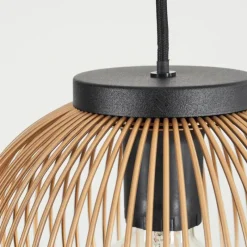 Lampes Dorées-hofstein Suspension Keryvaland Noir, 1 lumière