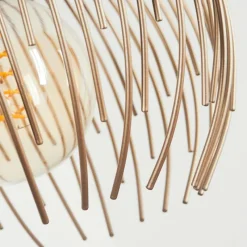 Lampes Dorées-hofstein Suspension Keryvaland Noir, 1 lumière