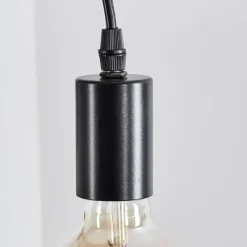 Luminaires Scandinaves-hofstein Suspension Lantic Écru, Noir, 4 lumières
