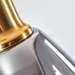 Suspension Verre Fumé-hofstein Suspension Lincura Laiton, Noir, 1 lumière