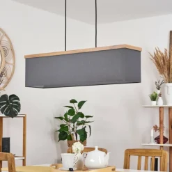 Lampes En Tissu-hofstein Suspension Lure Noir, 4 lumières