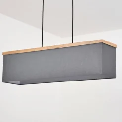 Lampes En Tissu-hofstein Suspension Lure Noir, 4 lumières
