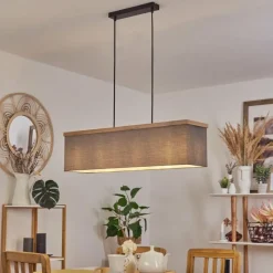 Lampes En Tissu-hofstein Suspension Lure Noir, 4 lumières