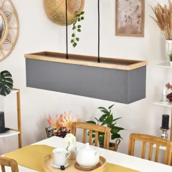 Lampes En Tissu-hofstein Suspension Lure Noir, 4 lumières