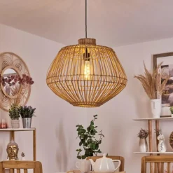 Luminaires Scandinaves-hofstein Suspension Mani Écru, 1 lumière