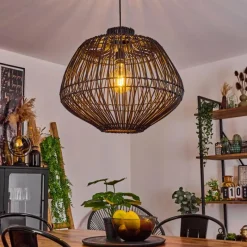 Luminaires Scandinaves-hofstein Suspension Mani Noir, 1 lumière
