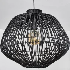 Luminaires Scandinaves-hofstein Suspension Mani Noir, 1 lumière