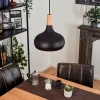 Luminaires Scandinaves-hofstein Suspension Mansle Écru, Noir, 1 lumière