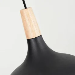 Luminaires Scandinaves-hofstein Suspension Mansle Écru, Noir, 1 lumière