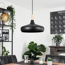 Luminaires Scandinaves-hofstein Suspension Mansle Écru, Noir, 1 lumière