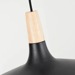 Luminaires Scandinaves-hofstein Suspension Mansle Écru, Noir, 1 lumière