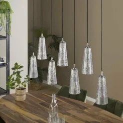 hofstein Suspension Mateus Noir, 7 lumières