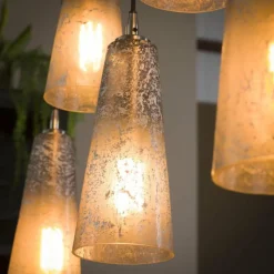 hofstein Suspension Mateus Noir, 7 lumières