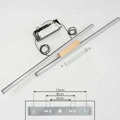 hofstein Suspension Meiral LED Noir, 2 lumières