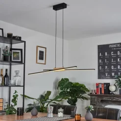 hofstein Suspension Meiral LED Noir, 2 lumières