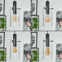 hofstein Suspension Miaqui Noir, 1 lumière