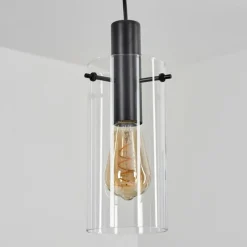 hofstein Suspension Miaqui Noir, 1 lumière