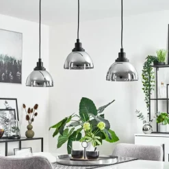 Suspension Verre Fumé-hofstein Suspension Morzine Noir, 3 lumières