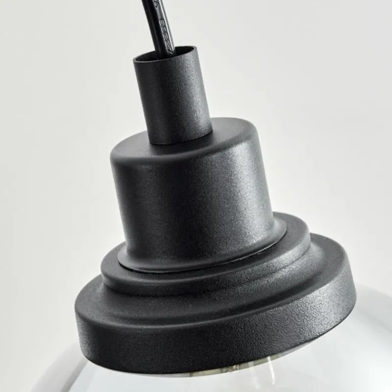 Suspension Verre Fumé-hofstein Suspension Morzine Noir, 3 lumières