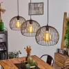 Lampes Industrielles-hofstein Suspension Mossay Noir, 3 lumières