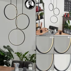 hofstein Suspension Nevogilde LED Noir, 1 lumière* Éclairage Led