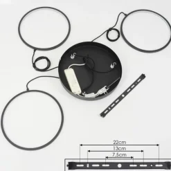 hofstein Suspension Nevogilde LED Noir, 1 lumière* Éclairage Led