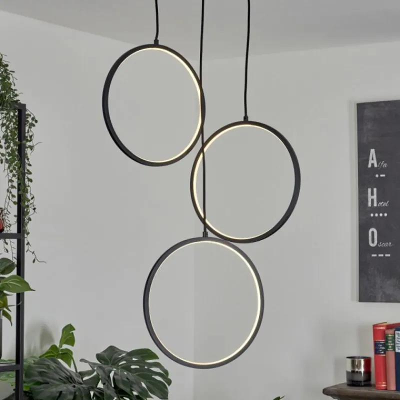 hofstein Suspension Nevogilde LED Noir, 1 lumière* Éclairage Led