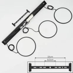 hofstein Suspension Nevogilde LED Noir, 1 lumière* Suspensions