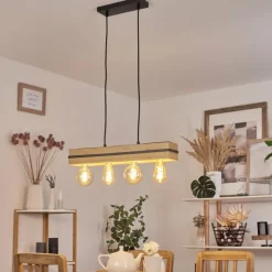 Luminaires Scandinaves-hofstein Suspension Noulens Écru, 4 lumières