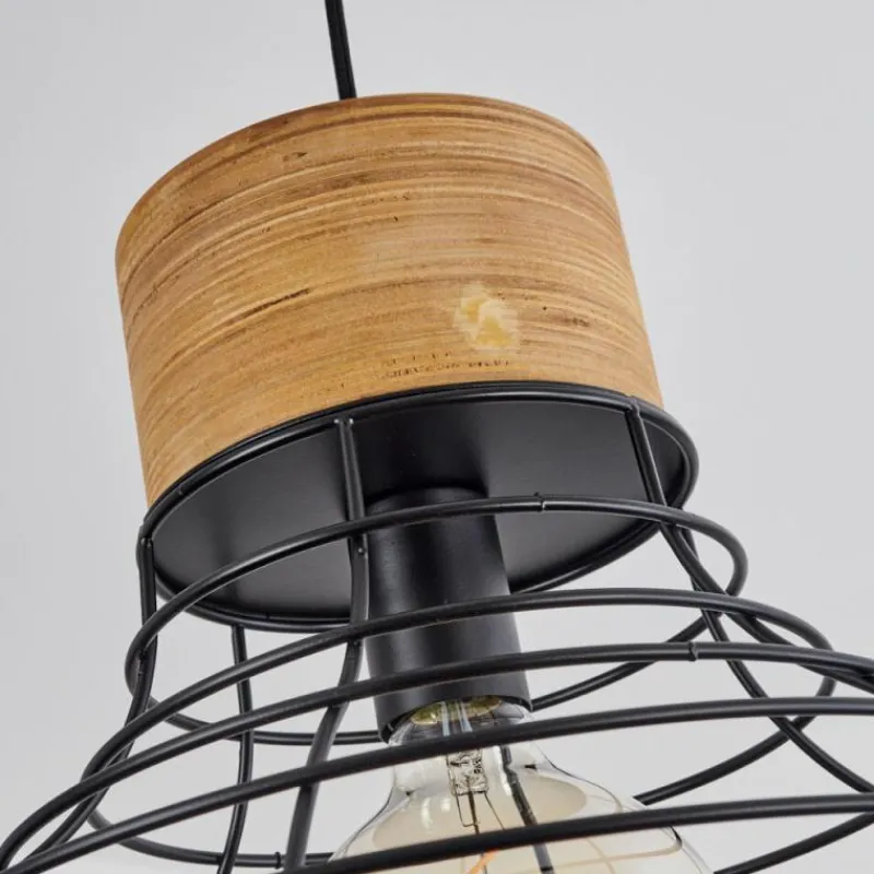 hofstein Suspension Omba Écru, Noir, 1 lumière