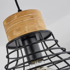 hofstein Suspension Omba Écru, Noir, 1 lumière