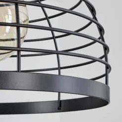 hofstein Suspension Omba Écru, Noir, 1 lumière