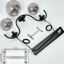 Suspension Verre Fumé-hofstein Suspension Orieux Fumé, 3 lumières