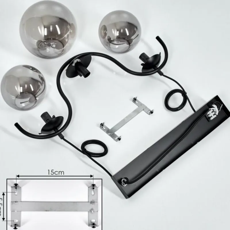 Suspension Verre Fumé-hofstein Suspension Orieux Fumé, 3 lumières