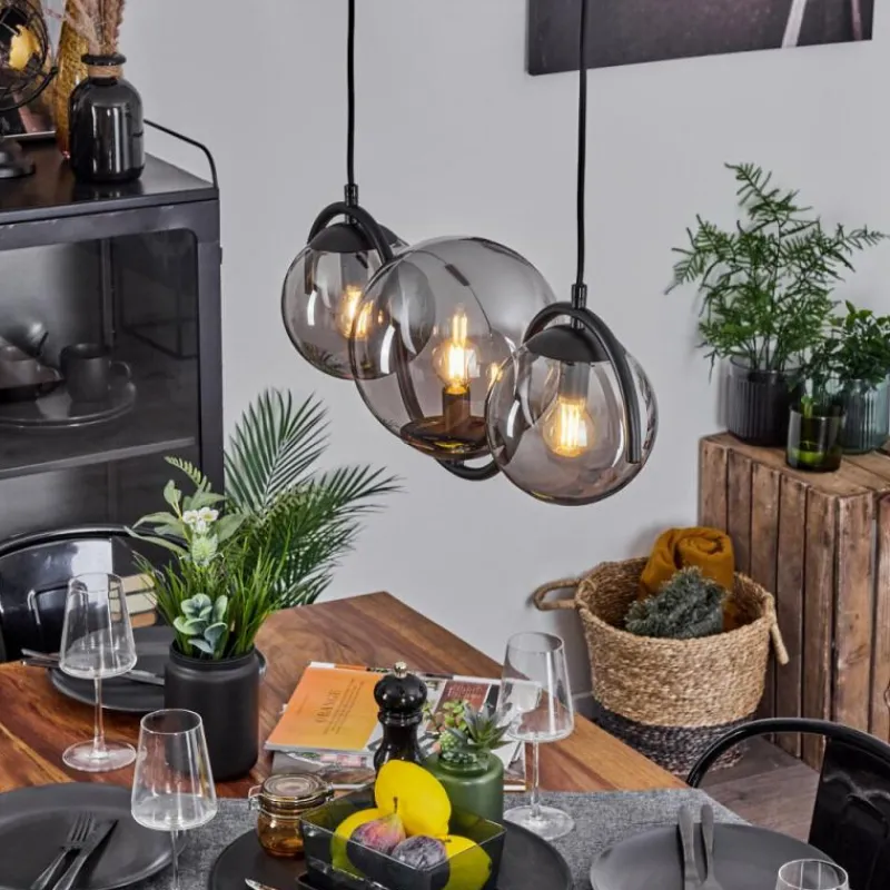 Suspension Verre Fumé-hofstein Suspension Orieux Fumé, 3 lumières