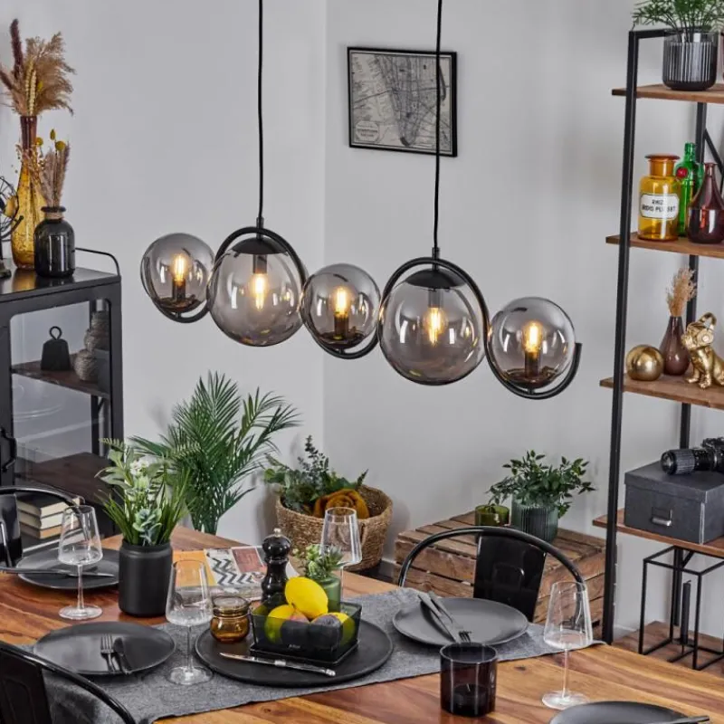 Suspension Verre Fumé-hofstein Suspension Orieux Fumé, 5 lumières