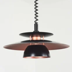 Luminaires Scandinaves-hofstein Suspension Pietranera Noir, 1 lumière