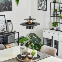 Luminaires Scandinaves-hofstein Suspension Pietranera Noir, 1 lumière