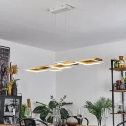 Luminaires Scandinaves-hofstein Suspension Pompu LED Écru, Blanc, 1 lumière