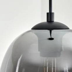 Suspension Verre Fumé-hofstein Suspension Putre Noir, 1 lumière