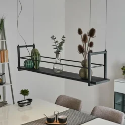 hofstein Suspension Quirihue LED Noir, Blanc, 6 lumières