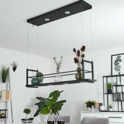 hofstein Suspension Quirihue LED Noir, Blanc, 6 lumières