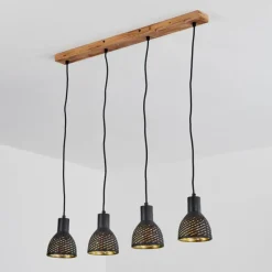 Style Boho-Chic-hofstein Suspension Racolo Écru, 4 lumières
