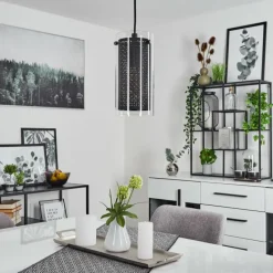 hofstein Suspension Rasperden Noir, 1 lumière