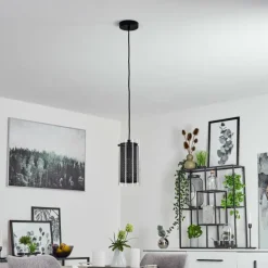 hofstein Suspension Rasperden Noir, 1 lumière